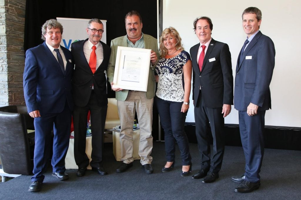Verleihung des Entsorgungsfachbetrieb Zertifikat in Velden